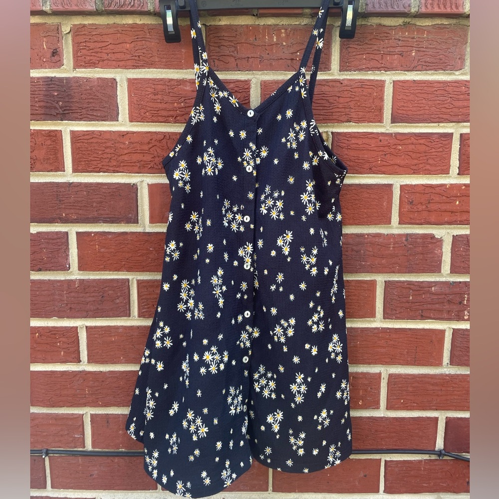 Zara Floral Black Dress Size 10Y Girls